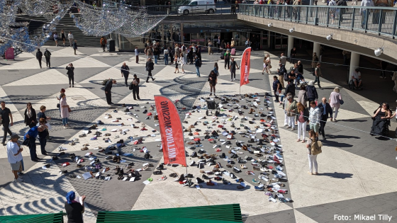 12 maj manifestation på Sergels torg i Stockholm