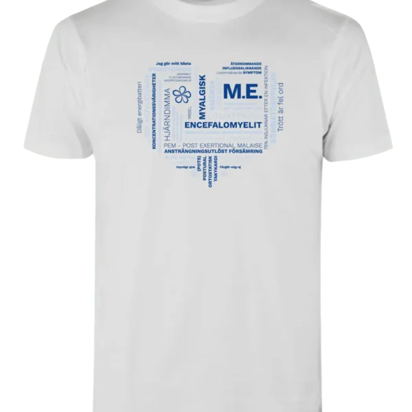 T-shirt hjärta, vit